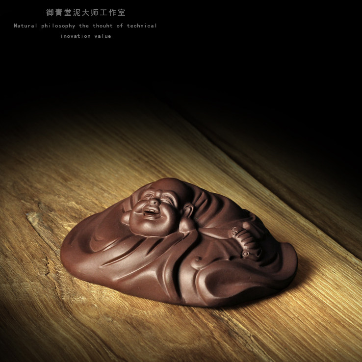 御青堂 宜兴 高顺忠紫砂全手工茶宠大肚弥勒佛布袋佛福在眼前