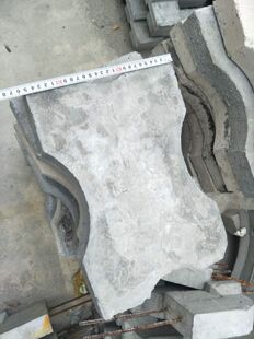 仿古建筑水泥坐凳  吴王靠坐凳支座 亭廊坐凳支座 水泥支座