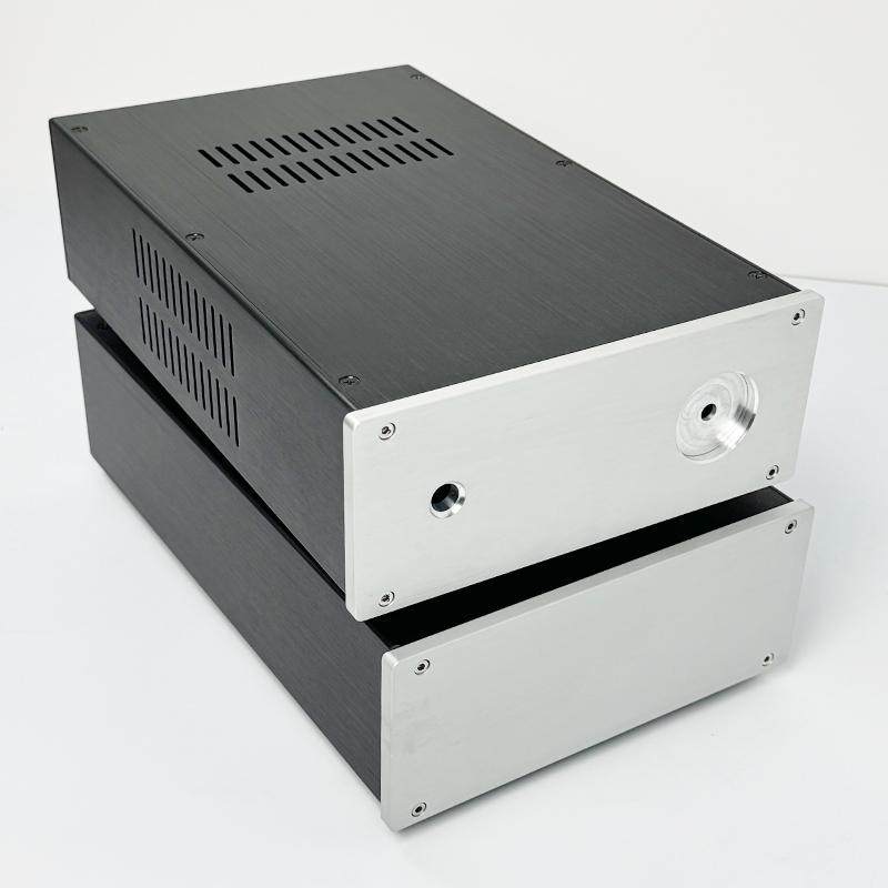 220电源滤波器外壳 全铝合金机箱 前后级功放机箱 发烧电源铝机
