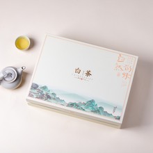 新品500g一斤装通用白茶包装盒空礼盒茶叶盒铁盒空盒书式纸盒包邮