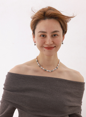 muer沐耳淡水巴洛克珍珠项链