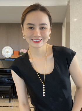 muer沐耳天然淡水珍珠项链