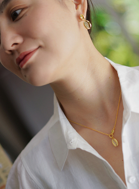 muer沐耳925纯银项链吊坠