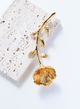 muer沐耳铜镀18k黄金项链