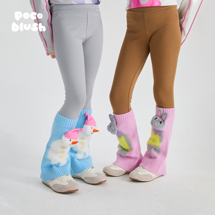 温暖 女童外穿裤 兔子 2025秋冬款 子百搭 袜套打底裤 pocoblush