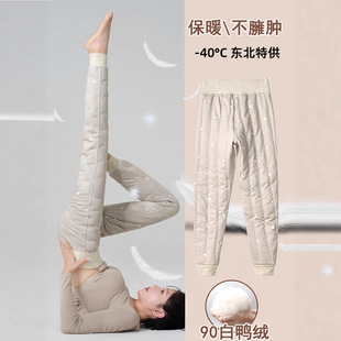 义乌市黑鲨服饰有限公司羽绒裤内胆女加长版冬季加绒厚高腰高个子