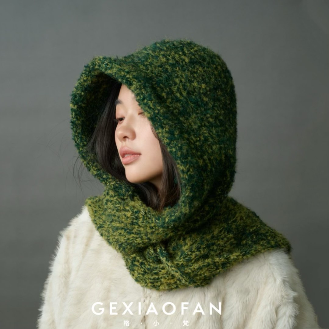 格小梵 ·大头围巴拉克拉法帽秋冬保暖护耳帽围巾一体针织毛线帽,服饰配件/皮带/帽子/围巾,帽子,淘宝优惠券,粉丝福利购,淘宝优惠卷