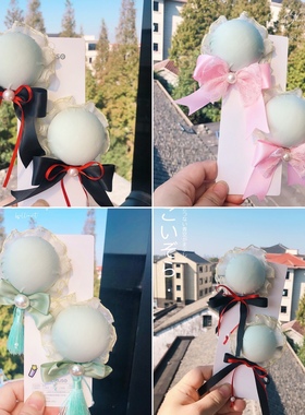 新中式浅绿色发包Lolita发夹op发饰头饰少女儿童蝴蝶结百搭发卡