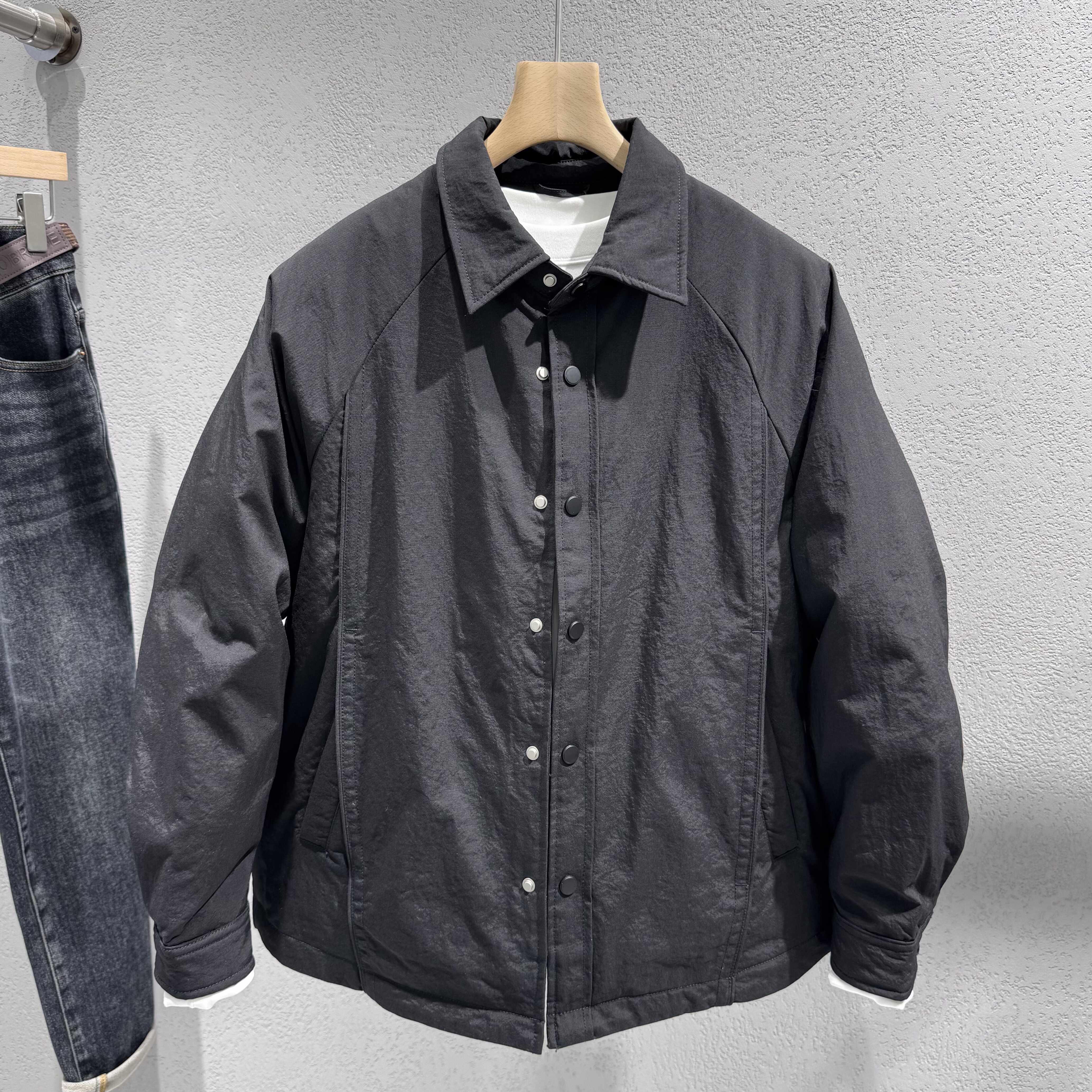 男士翻领羽绒服2025冬季新款青年流行修身短款90鸭绒外套男