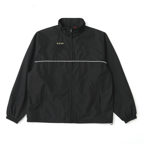 美潮FW26 Cross Track Jacket复古刺绣图案交叉运动长袖夹克外套