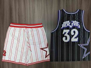 SS24 STAR BASKETBALL JERSEY/SHORT斜纹徽标网眼篮球短裤背心