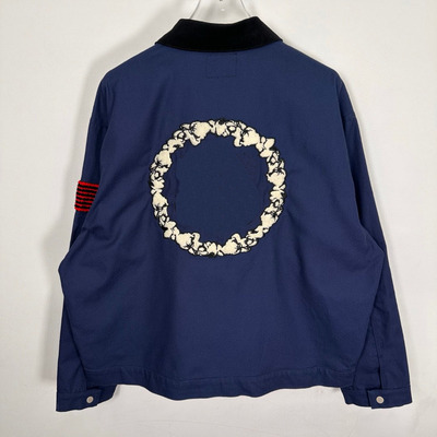 原创DENIM联名款TEARS  CANVAS JACKET拉链工装夹克外套 男女同款