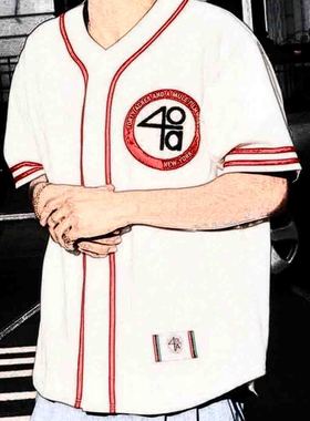 美潮25SS联名款Twill Baseball Jersey美式潮流棒球服球衣短袖
