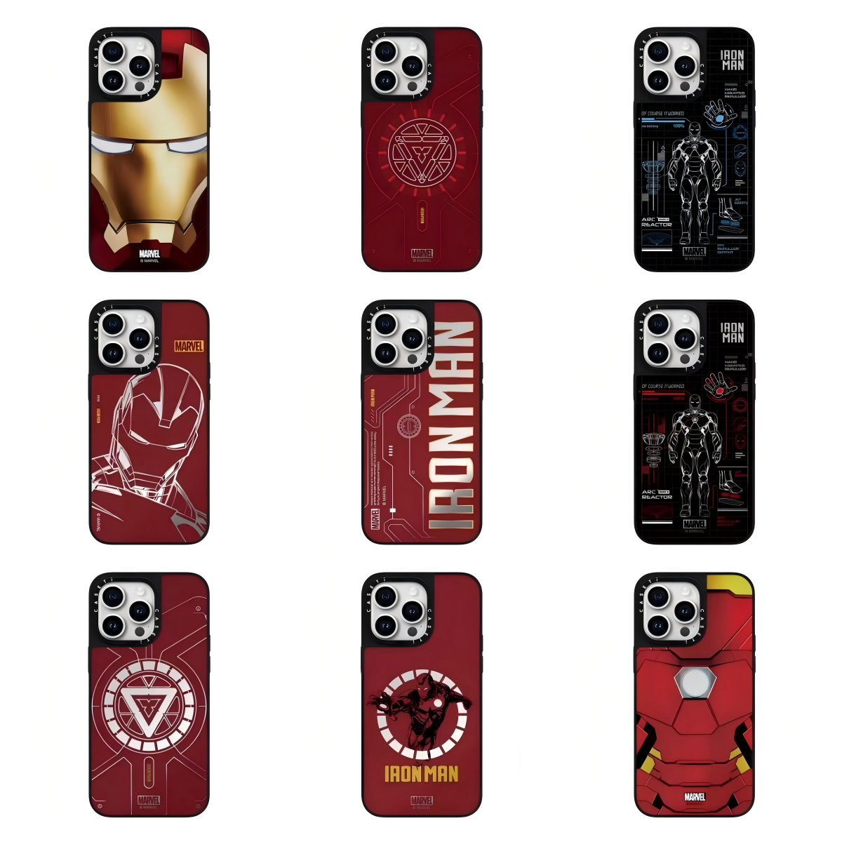 CASETi手机壳联名Lron man漫威钢铁侠适用iPhone16pro max苹果17promax1415MagSafe磁吸镜面保护壳华强北代购