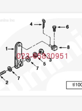 Cummins康明斯柴油发动机102483-20 连接杆 卡特重工CT65挖掘机