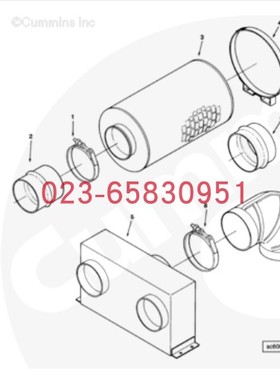 适配Cummins康明斯柴油发动机3050498-29空气滤清器 空滤芯空压机