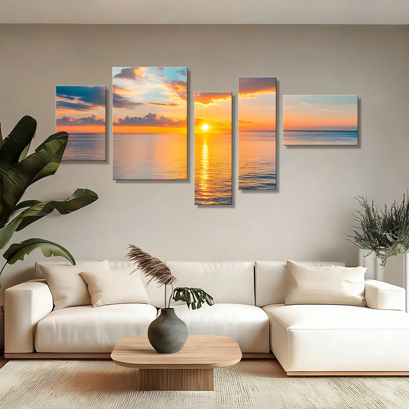 日照金山客厅装饰画现代轻奢沙发背景墙面挂画书房办公室风景壁画,家居饰品,现代装饰画,淘宝优惠券,粉丝福利购,淘宝优惠卷