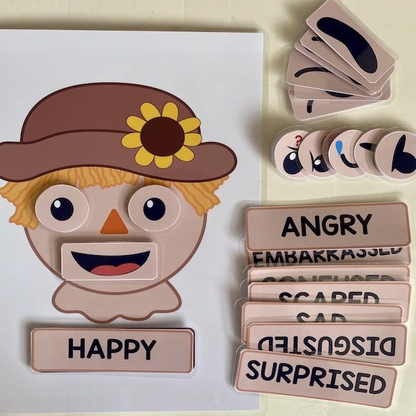 幼儿安静书成品星期天气表情绪英语启蒙亲子互动识字卡片益智贴纸