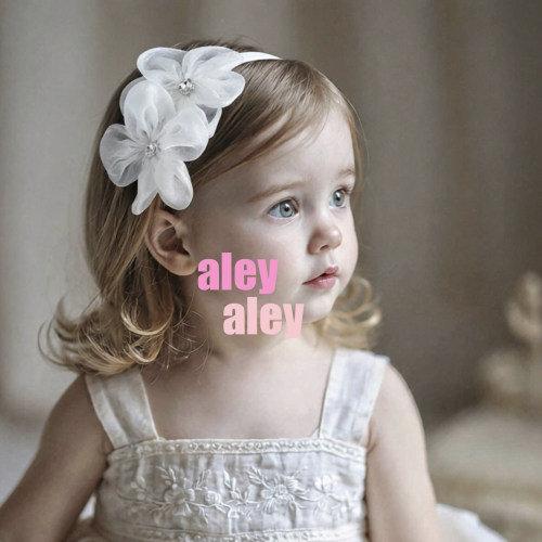 ALEY北欧白色花朵公主发箍