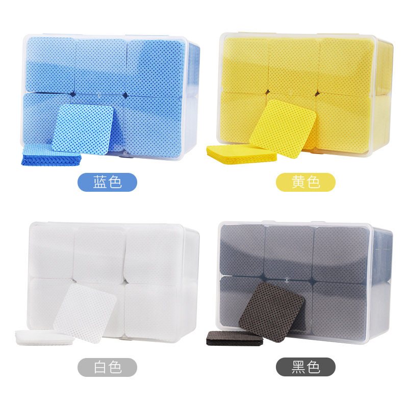 睫毛胶水瓶口擦式布 魔力棉擦拭棉片 洗甲棉片胶水瓶清洁擦1000片
