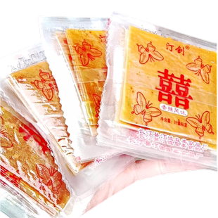 汀创朝天门豆腐干香辣传统薄韧豆腐干有嚼劲豆干2捆装下洋胡记