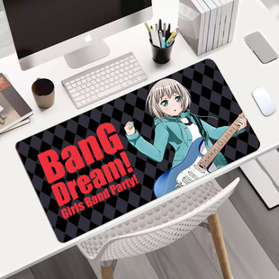 BanGDream周边 青叶摩卡 美竹兰 宇田川巴 电脑鼠标垫超大号桌垫