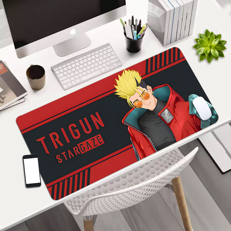 枪神TRIGUN周边 法修 威席 梅丽鲁 二次元电脑鼠标垫书桌垫键盘垫