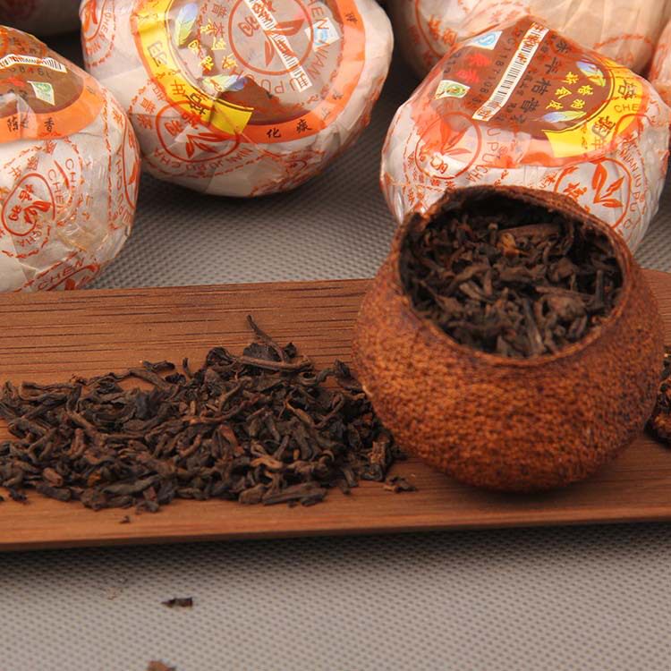 云南普洱茶熟茶茶叶散茶柑普茶陈普洱