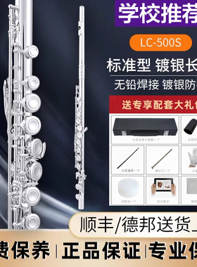 长笛乐器16/17开闭孔镀银C调E键曲列式学生初学入门专业考级演奏