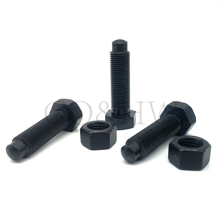 PBE21细牙碳钢黑限位定位螺栓STCA12/16-30/35/40/50/60/70/80