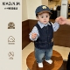 洋气宝宝衣服春秋款 男宝春装 韩版 时尚 牛仔背心外套潮 马甲2026新款