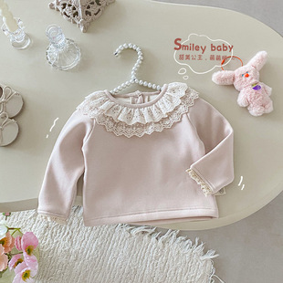 女童加绒打底衫0-5岁冬季韩国童装宝宝加厚内搭儿童洋气冬装AY707