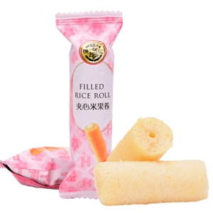 徐福记芝士味夹心米果卷散装500g结婚喜糖喜饼休闲零食点心年货