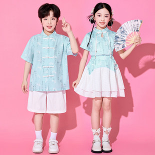 小城谣上春山儿童雪龙吟中华儿女策马扬鞭书简舞蹈表演出服装儿童