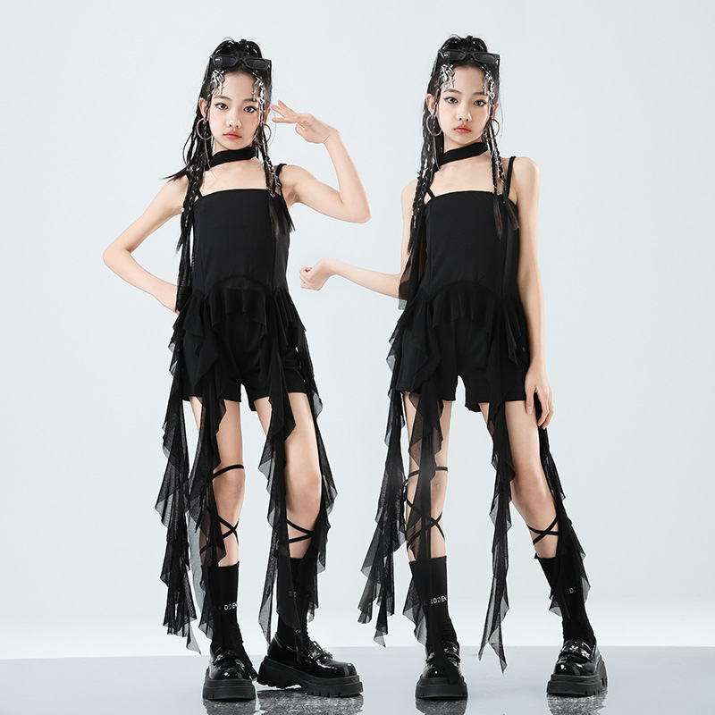 六一儿童女团爵士舞演出服女童摄