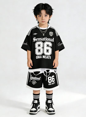 火力全开大花轿本草纲目男生儿童胜利之舞蹈表演出服装daddy衣服9