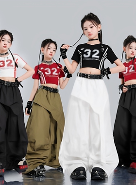 彩虹的微笑女孩跳舞衣服爱的主打歌儿童舞蹈表演出服装barbarbar8