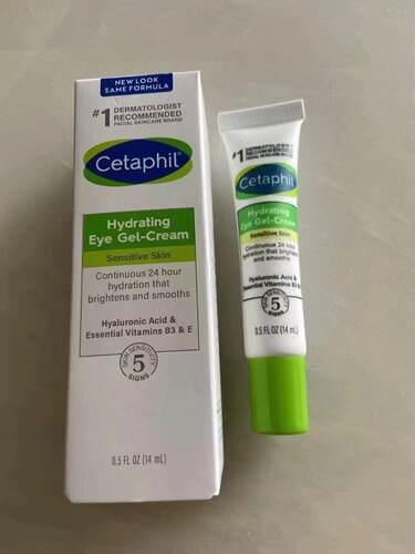 Cetaphil 丝塔芙保湿眼部啫喱霜抗黑眼圈提亮肤色14ml透明质酸