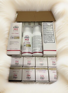 EltaMD 原装进口UV Clear面部防晒霜 SPF 46有色无油控油改善痘印