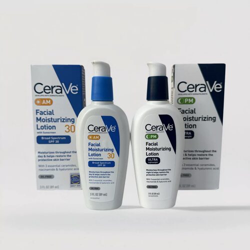 美版 CeraVe适乐肤PMAM乳SPF30烟酰胺敏感肌补水日霜晚霜保湿乳液