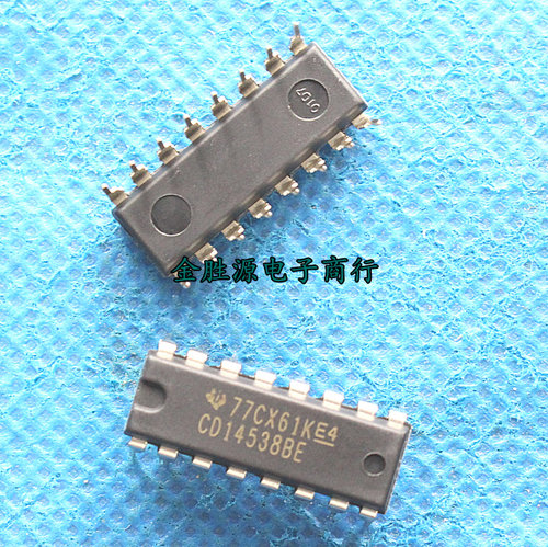 单稳态开关逻辑芯片IC CD14538BE CD4538 CD14538多谐振荡器DIP16