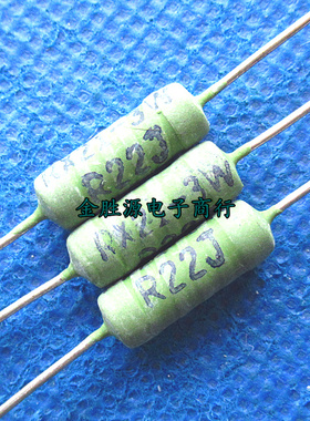 RX21-3W线绕电阻 3W 220RJ 2K2J 2.2KJ 220欧 2.2K 绿色电阻 20只