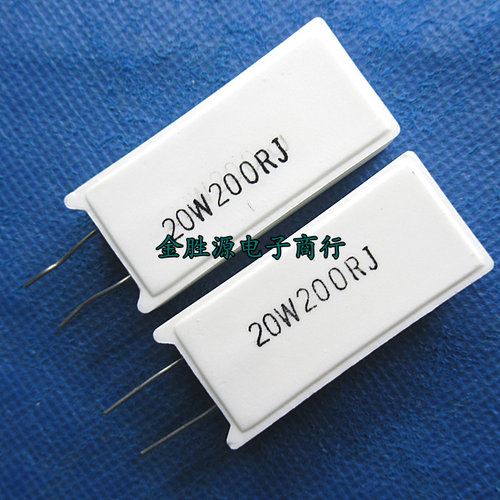 20W水泥电阻 20W200RJ 200欧 200R 20W RX27-5立式 铜脚 原装5只