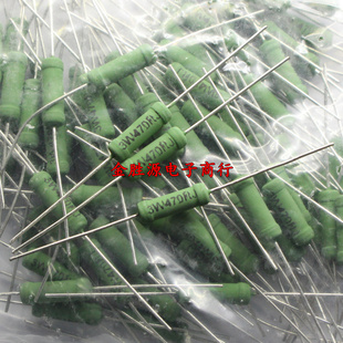 4.7K 0.47R 470R R47J 47欧 4.7R 4K7 RX21 4R7 3W线绕电阻