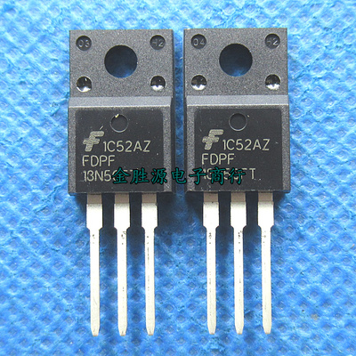 N沟道 MOS场效应管 FDPF13N50 13N50 13N50FT T0220F 进口三极管