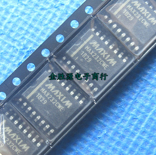 贴片接口芯片 MAX232CWE MAX232 宽体 RS232收发器IC 进口原装