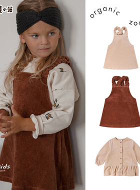 6折现货英国Organic Zoo宝宝儿童灯芯绒连衣裙 背带裙 纯棉