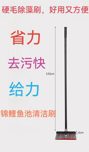 锦鲤鱼池清洁刷养殖池泳池硬毛除藻刷鱼缸水族箱居家清洁工具促销