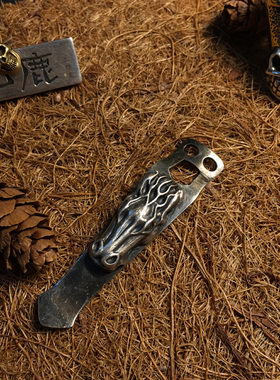 【山鹿 / 马】美国钢火风格steelflame 通用 手电横两孔背夹