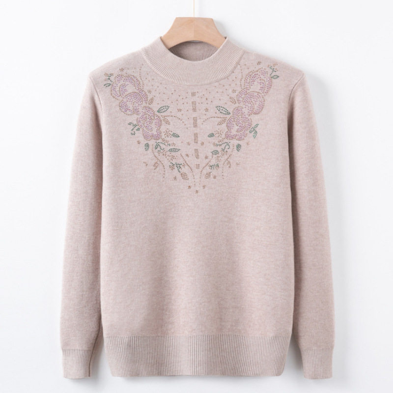 新款妈妈装秋冬加绒毛衣中老年女装一体绒保暖打底衫奶奶秋季上衣,女装/女士精品,中老年女装,淘宝优惠券,粉丝福利购,淘宝优惠卷